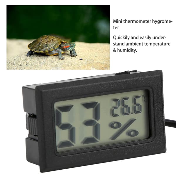 Digitalt Termometer Hygrometer LED Probe Indendørs Fugtighedsmåler