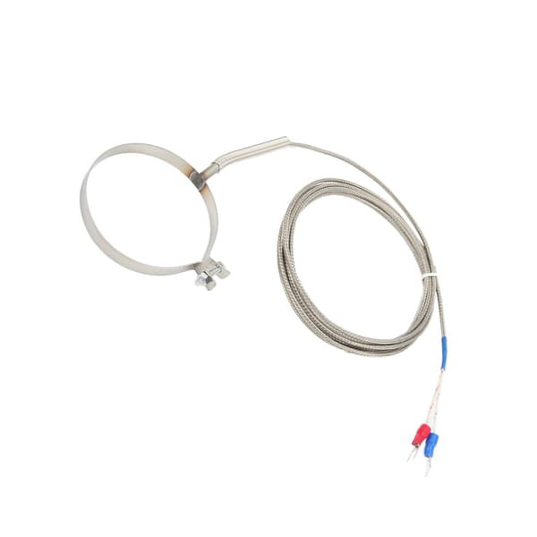 60mm Rostfritt Stål Termoelement 0‑400°C K Typ Temperatursensor Gänga för Industri 2m / 6.6ft