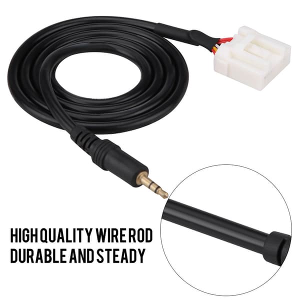3,5 mm Aux Audio Input-kabel til Mazda 3 6 MP3-afspiller Mobiltelefonadapter