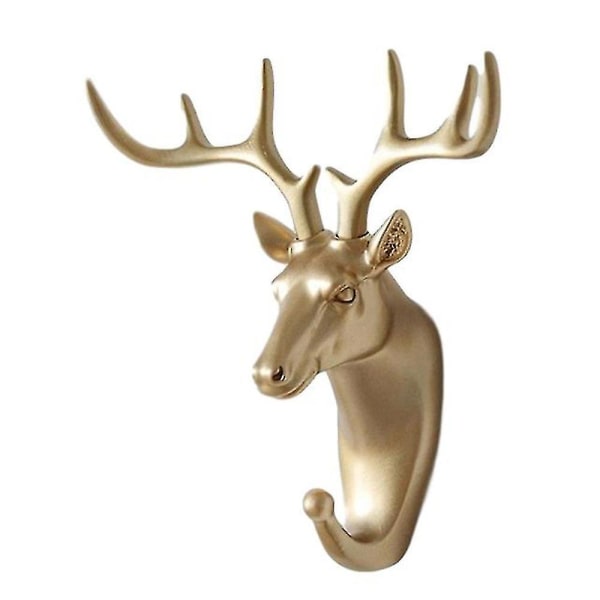 3d Resin Dyr Hjorthode Kunstmodell Hjem Rom Vegghengende Dekor Oppbevaringsholder Moderne Deer Head