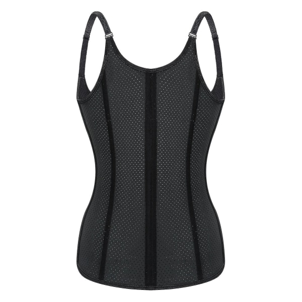 Naisten lävistysmuotoiluvaatteet Latex-tukirintaa ja vatsaa tukeva vyö Black XXXL