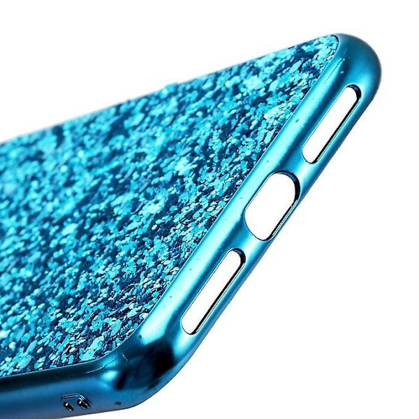 Iphone X / Xs Case, Hårt Lyx Sparkle Glitter Glänsande Bling Paljett Electroplate Mjukt Bumper Case Cover För Iphone X / Iphone Xs