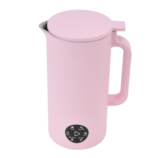 Sojamælksmaskine Multifunktion Fuldautomatisk Nøddemælksmaskine Selvrensende Filterfri 220V Sakura Pink (EU-stik)