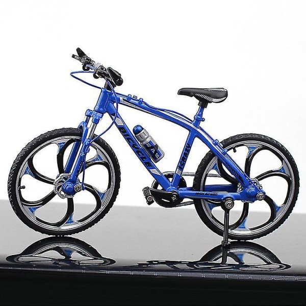 Hhcx-1:10 Scale Diecast Metal Bicycle Model City Folded Cycling Road Bike For Collection Toy Christmas Gifts Road Bike Blue