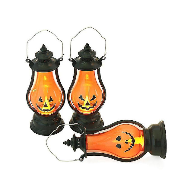 Ny Halloween Pumpa Lykta Barn Lykta Semester Atmosfär Rekvisita Halloween Dekorationer Ponny lampa Large C
