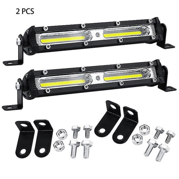 Bil Led Spotlight Arbetsljus Led Arbetsljus 12v 24v Bar 6500k Strip Light För Bil Auto Lastbil Lastbil Trailer Suv Rv Spot Dimlampa 2 pcs