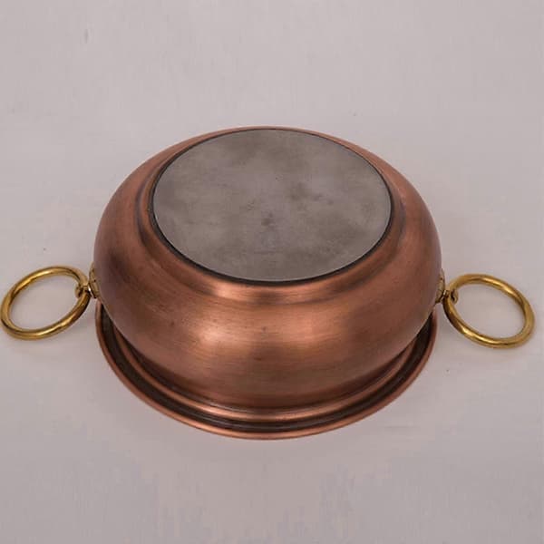 Kopparkruka Multifunktionell gryta i koppar för matlagning i köket Hem Copper 24cm Dia