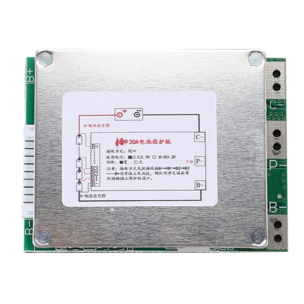 10s 36v 20a - Lipolymer Battery Protection Board Bms PCB Board For E-bike Escooter Silver green