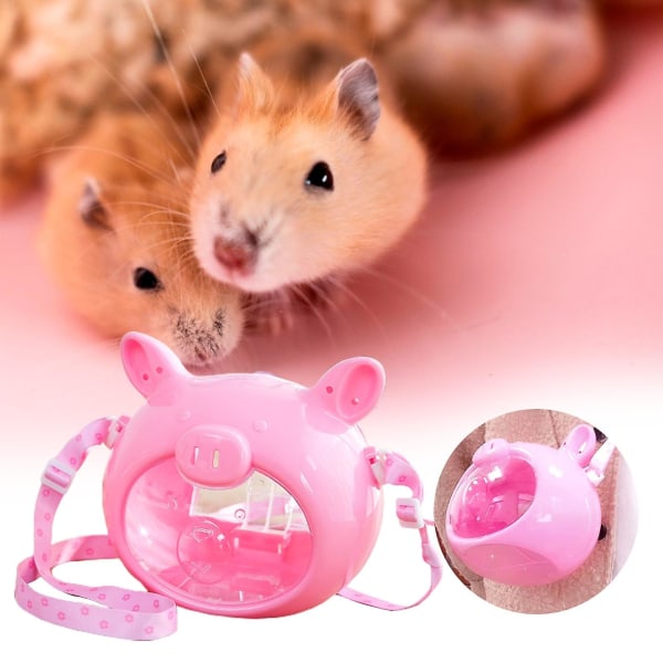 Liten husdjursbärare Stort utrymme Andas Synlig grishuvud Form Hamster Fågel Bärväska Utomhustillbehör Stad Blue