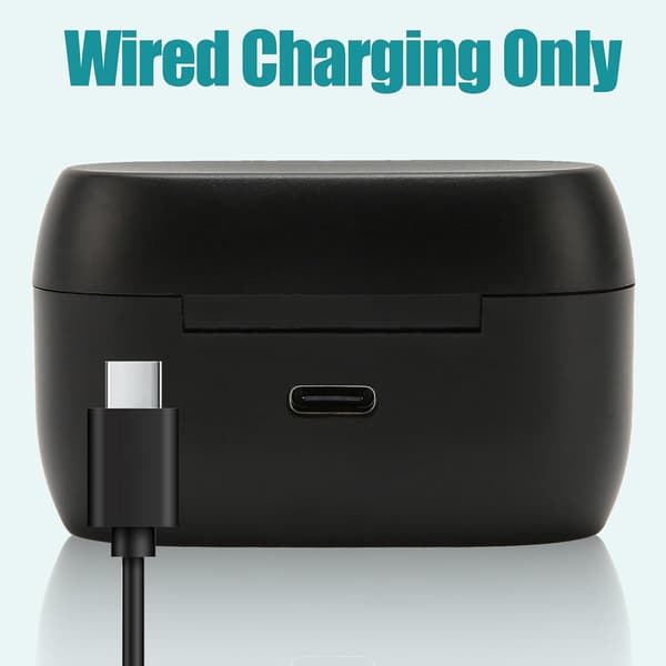 [BQ]Opladningsetui til Elite 75t/Active 75t, 700mAh trådløst erstatningsetui, sort