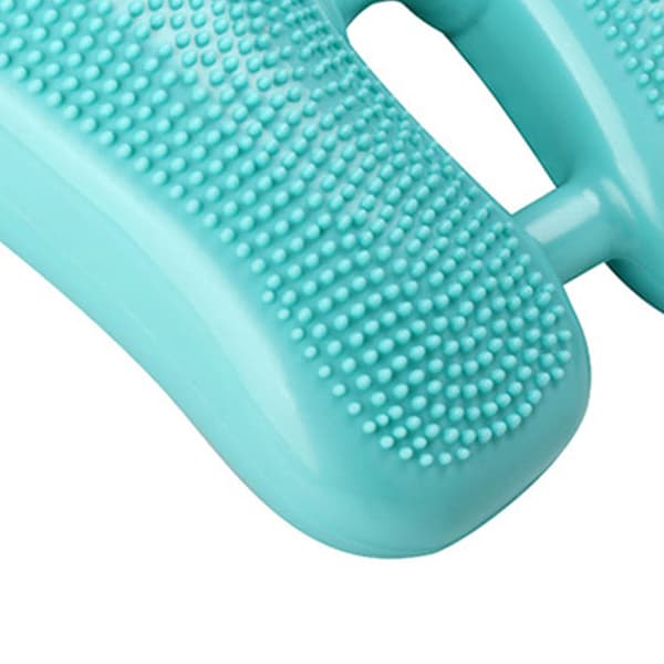 Mini Multifunktionell Uppblåsbar Steppbräda PVC Massageprickar Träningspad för Hemmagym Grön