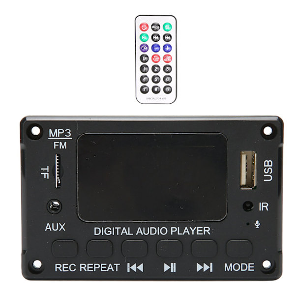 Bluetooth MP3 Dekoder Board Modul 2x40W Understøtter Hukommelseskort USB FM Radio