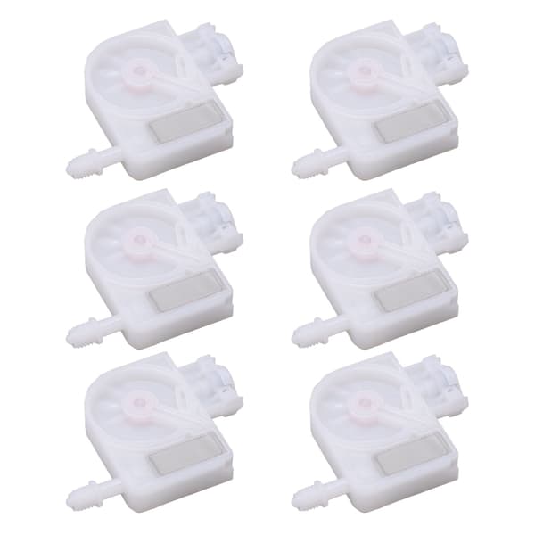 6 STK Blækdæmper Udskiftning Mesh Filter PP Plast Printerdæmper DX5 DX6 DX7 Hvid Tråd