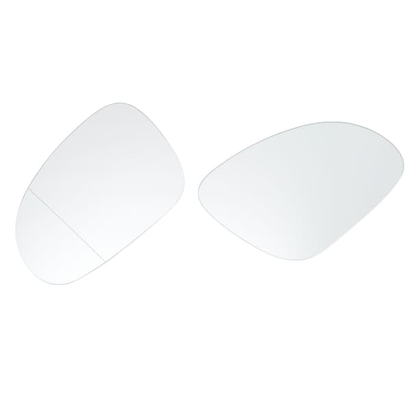 Opvarmet spejlglas til Eos 1F7 1F8 - Klart bakspejlglas (2 stk)