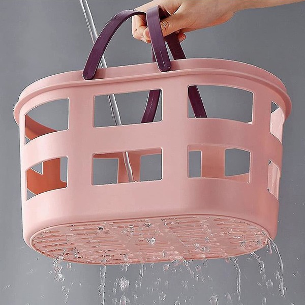 Bärbar duschkabinkorg, rosa