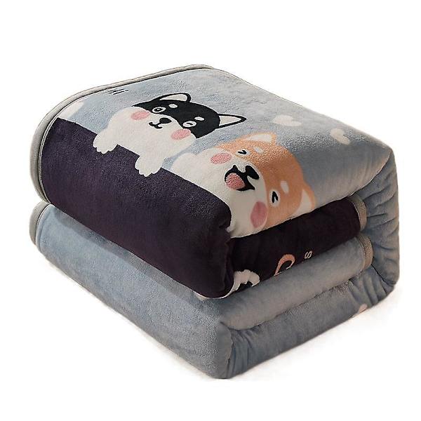 Nytt kontor Förtjockade filtar Lakan Korall Flanell Tupplur Filt Cover Ben Luftkonditionering Filt Partihandel good night clouds 180*200cm
