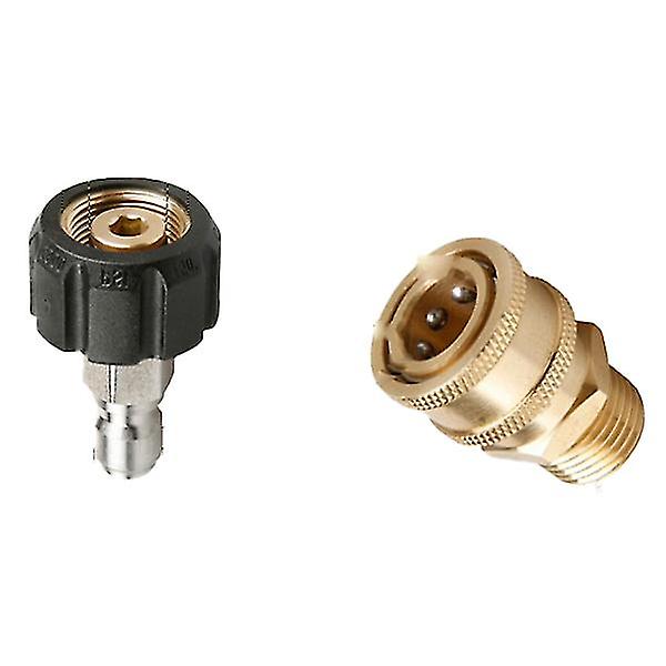 Snabbkoppling för högtryckstvätt 1/4" till sprutpistolstav Lans bajonettadapter 1/4" snabbkopplingskoppling för Karcher