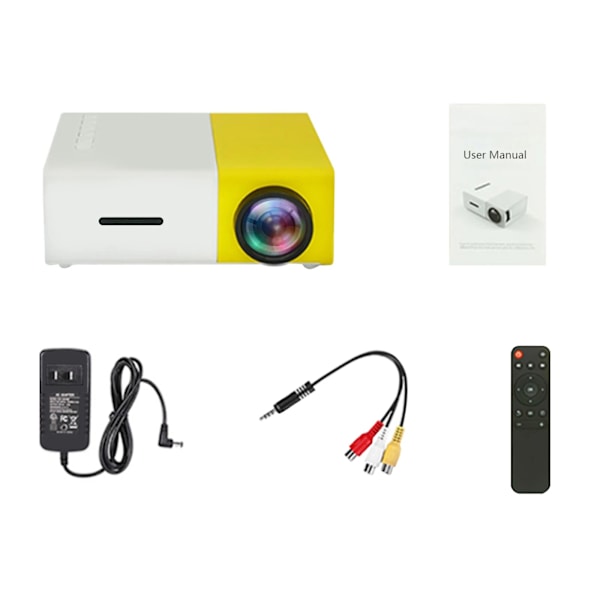 YG300 LED miniprojektor stöder 1080P Yellow