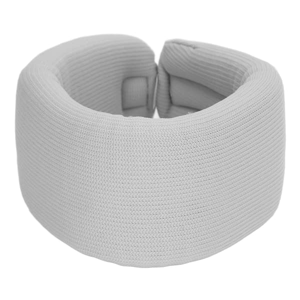Grå Nylon Hög Elastisk Svamp Nackkrage Hakböjningsdesign Nackstöd Hemmabruk