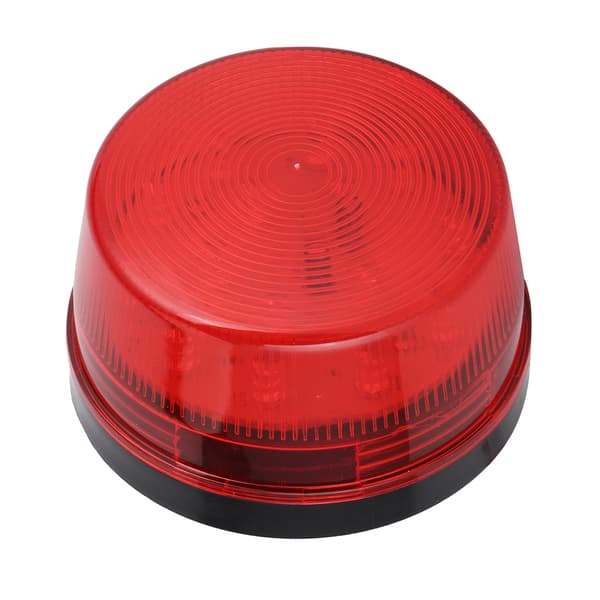 Nødblink LED advarselslampe Rød Linse DC12V til Autocamper Campingvogn Lastbil