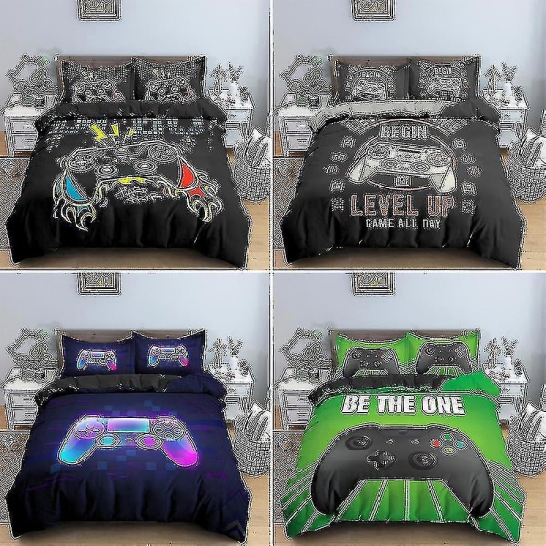 Game Controller Sängkläder Set Mjukt dun cover