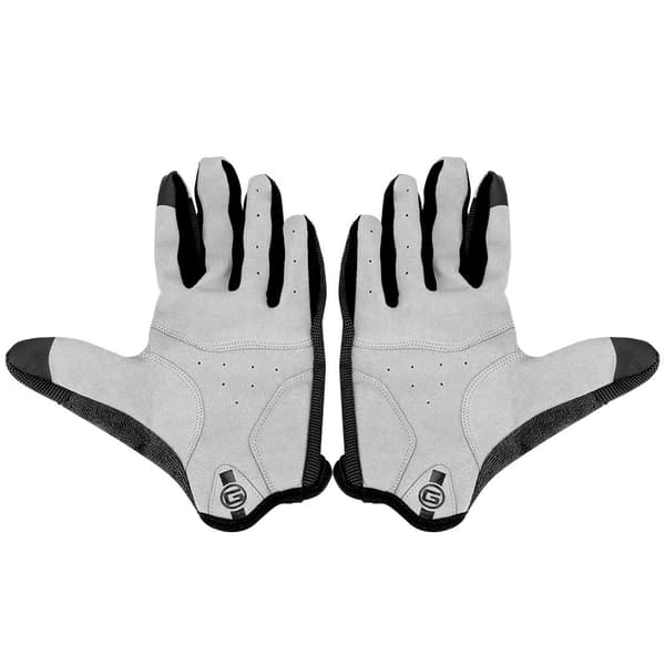 Vinter Varme Fuld Finger Touch Screen Cykelhandsker Sort XL