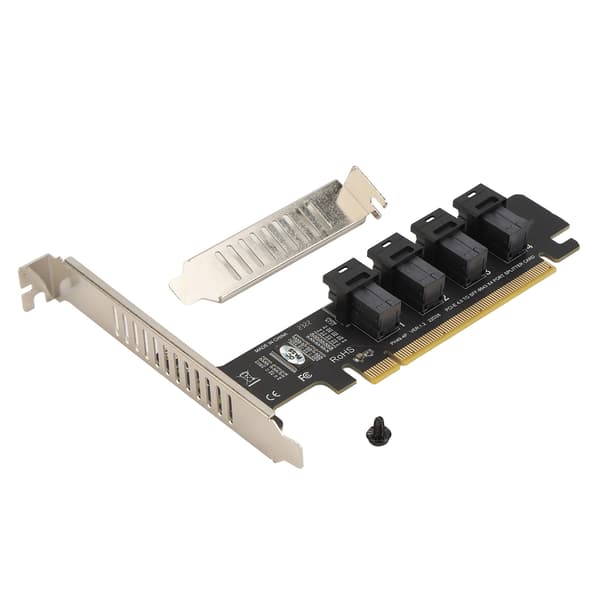 PCIE X16 - 4-portinen U.2 NVME-sovitin
