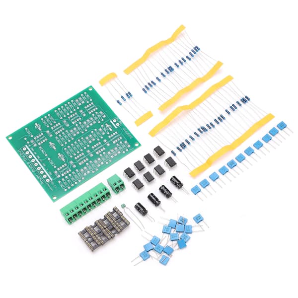 PreAmplifier Modul DIY Kit 3-Kanals Output NE5532 Op Amp Dual DC9-15V -24dB Oct