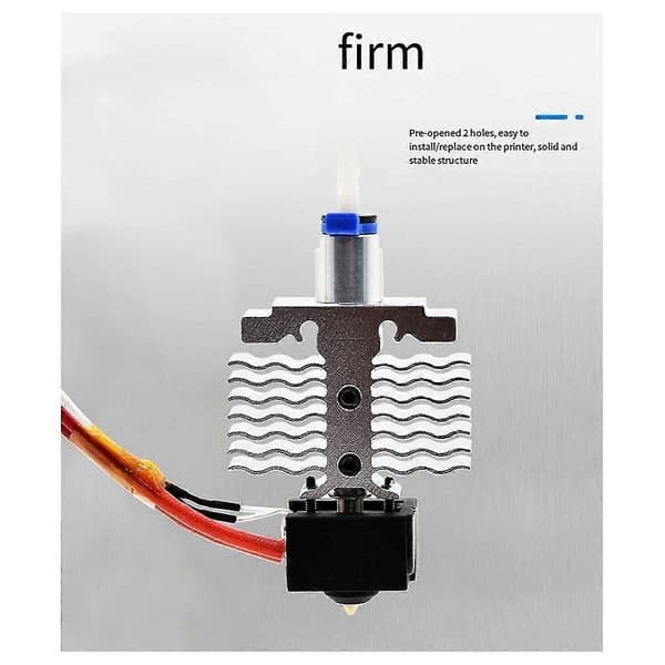 Hot End-sæt til V2 Neo/Neo 3D-printere med 24V 40W termistor og 0,4 mm dyse Sølvrød