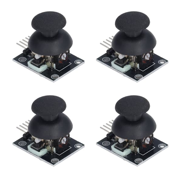 4 stk. joystickmodul 5-pinners spillkontroller kontrollsensor X Y doble akser sett for PS2