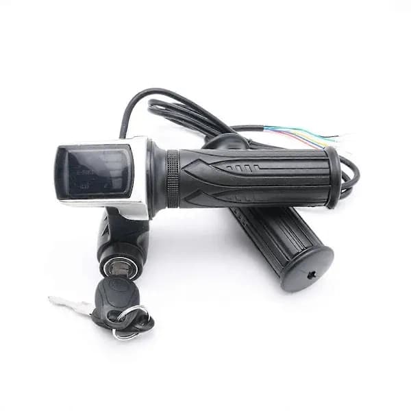 Electric Bicycle Scooter Twist Throttle with LCD Display and Power