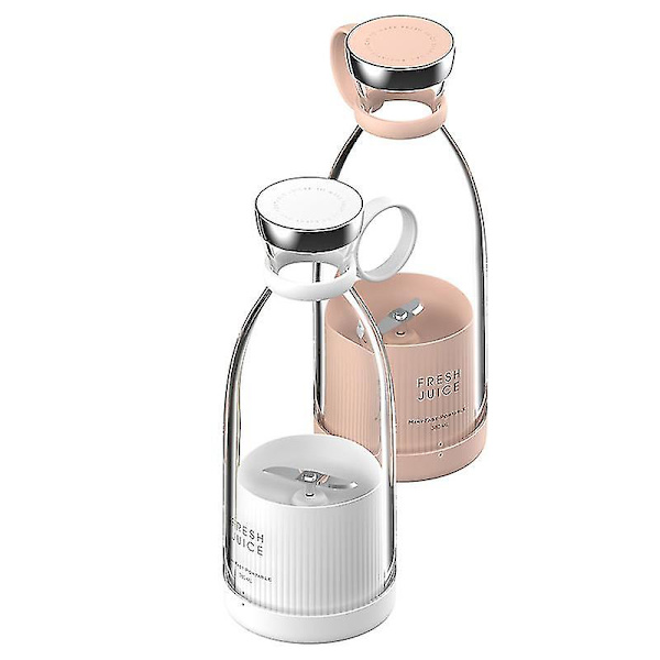 Mini Juicer Juice Extractor För Frukt Grönsakshakes Och Smoothies, USB Uppladdningsbar Bärbar Blender Vit White
