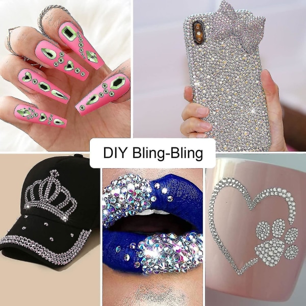 Nail Art Strass Nagelstenar, for pyssel hantverk Makeup Dressup Manikyr dekorasjon