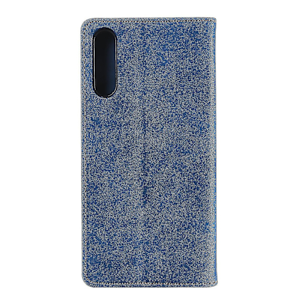 Samsung Galaxy A70 Case Magnetstängning Plånbok Bok Flip Folio Stand View Läderfodral Cover - Blå