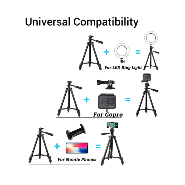 Kameratelefonstativ i aluminium Universal Smartphonefäste