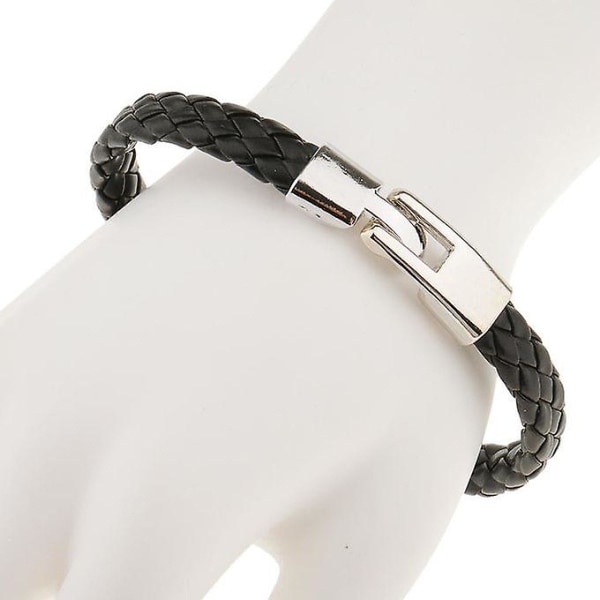 Flettet Pu Læder Armbånd Armbånd Armbånd Håndkæde Vintage 9mm