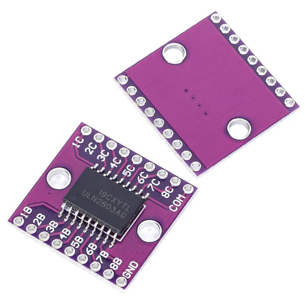 2 stk. ULN2803A Darlington Transistor Array Modul 50V Lilla Industrielt Elektrisk Tilbehør