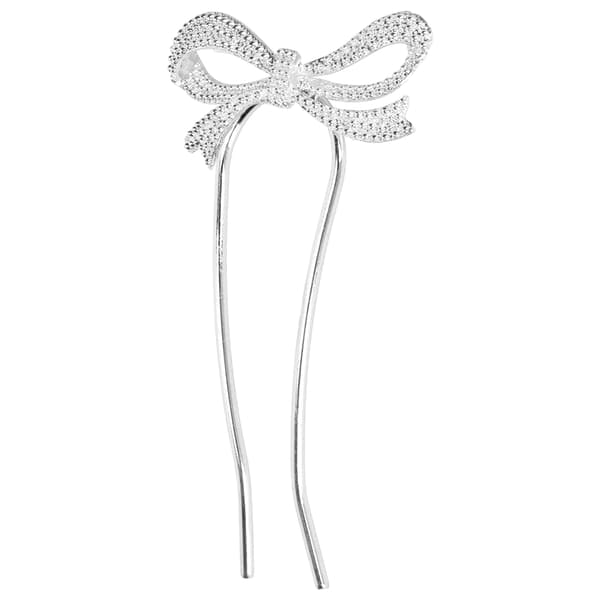 Elegant Silver Hårgaffel för Bröllopsfest Hållbar Bekväm Hårnål