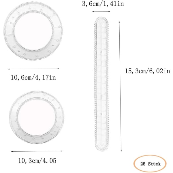 Spirograph Original, Spirograph Deluxe -setti, aikuisille ja lapsille, 28 osaa