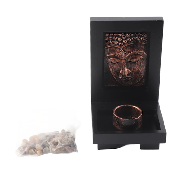 Elegant Buddha Røkelseholder: Fantastisk Zen Stein Lysestake for Hotell og Spa Innredning - Bronse, One Size Fits All