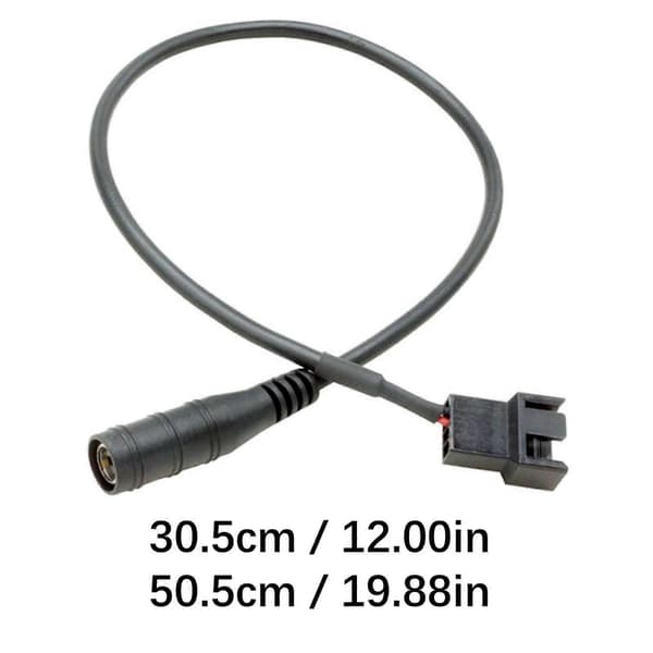 Universal DC5521 til 4-bens computerblæseradapterkabel stabil strømforsyning til kølesystem flerfarvet 30cm DC to large 4Pin