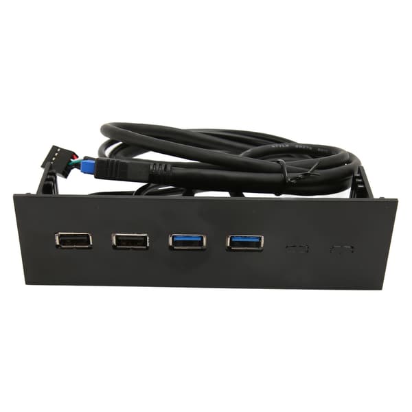 USB Frontpanel 2 USB2.0 2 USB3.0 Høyhastighetsoverføring 5.25in Datamaskinutvidelseskort 4 porter