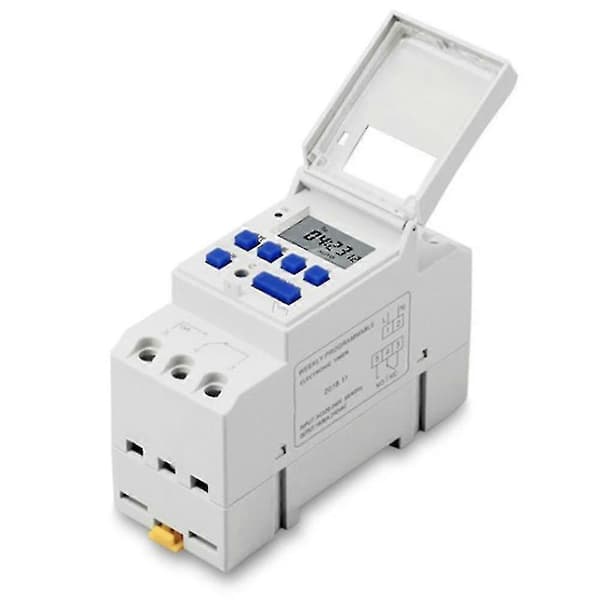 Elektronisk veckovis 7 dagars programmerbar digital industriell tidsbrytare relä timerkontroll AC 220v 16