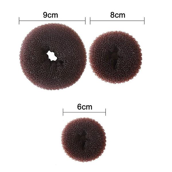 17 kpl Donut Hair Bun Maker Set