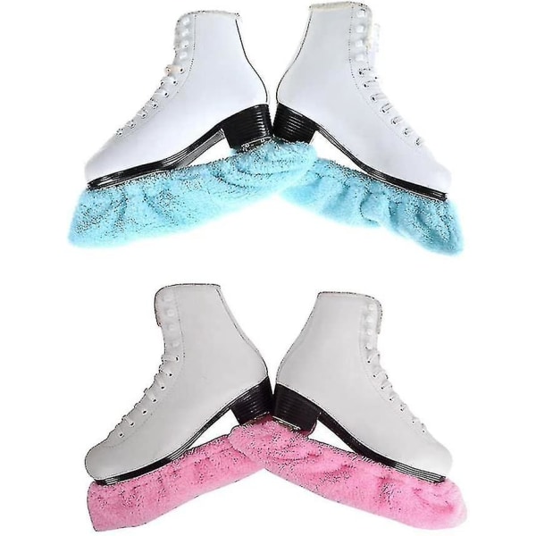 2 Pair Ice Skating Hockey Figure Skates Blade Cover Protector Soaker Guards