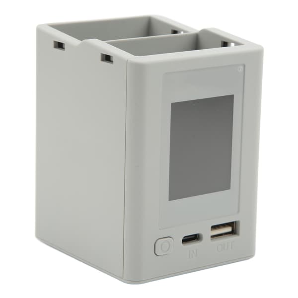 2-veis PD Hurtigladehub USB LCD Batterilader for DJI Mini 3 Drone Grå