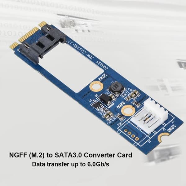 M.2 NGFF SATA - SATA-muunninadapterkortti