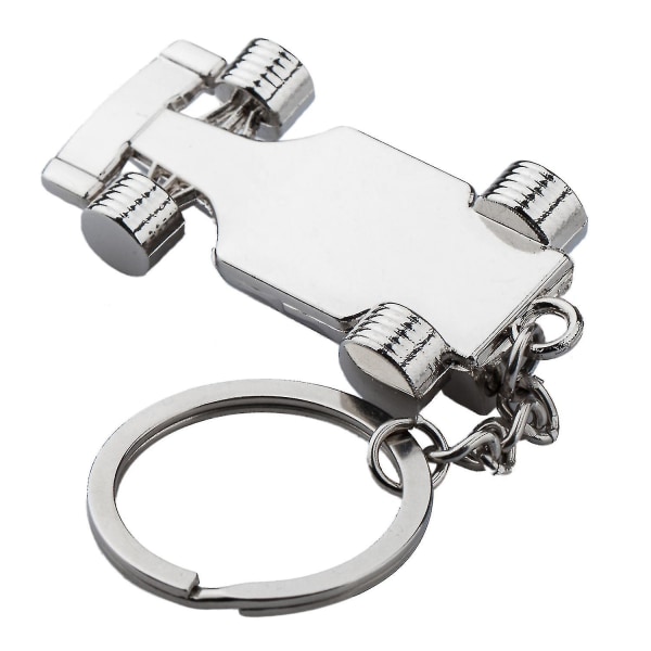 Trixes Silver Racing Car Nyckelring Sport F1 Motor Car Chain