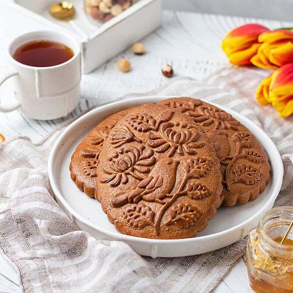 Træ Bageform Bærbar Cookie Form Rose Cookie Træ Gingerbread Shortbread Pumpkin