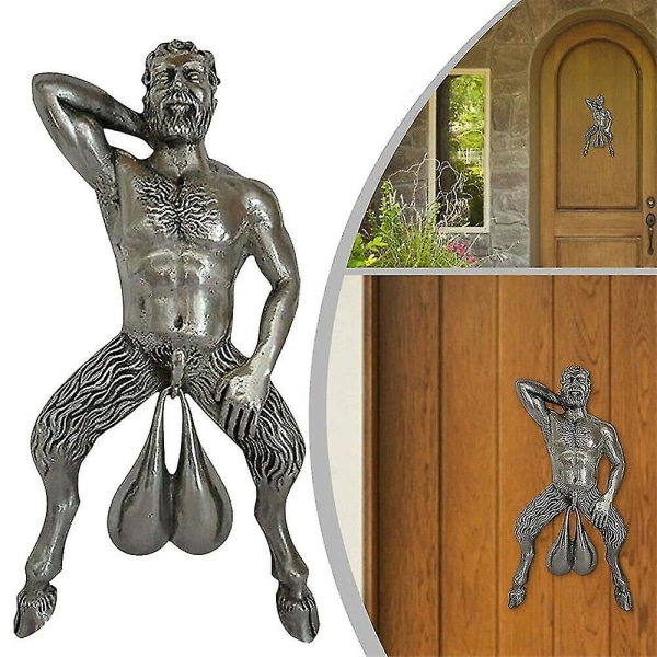 Dørklokke Resin Ornament Udendørs Have Decor Statue Skulptur